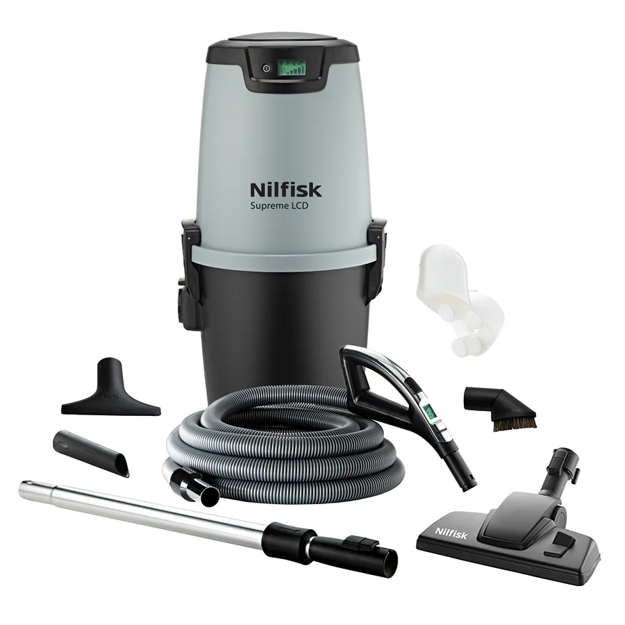 Centraldammsugare Nilfisk Supreme All-in-1 LCD Deluxe 500 m² Självrengörande Filter