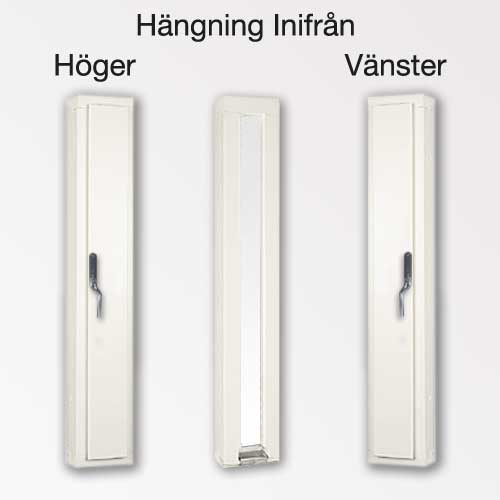 Tillbehör Outline 3-glas Vädringslucka Vitmålat