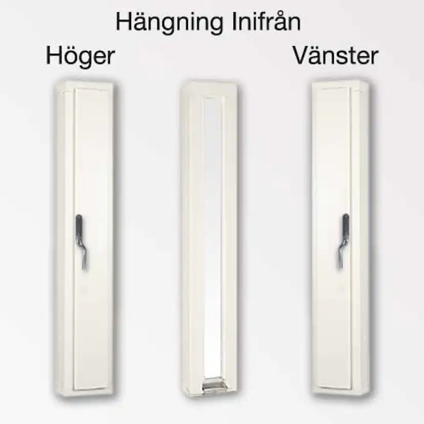Tillbehör Outline 3-glas Vädringslucka Vitmålat