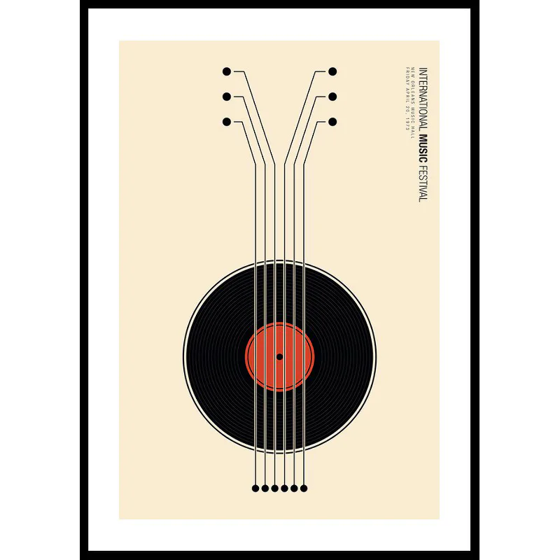 Poster Gallerix Vinyl Guitarr Music