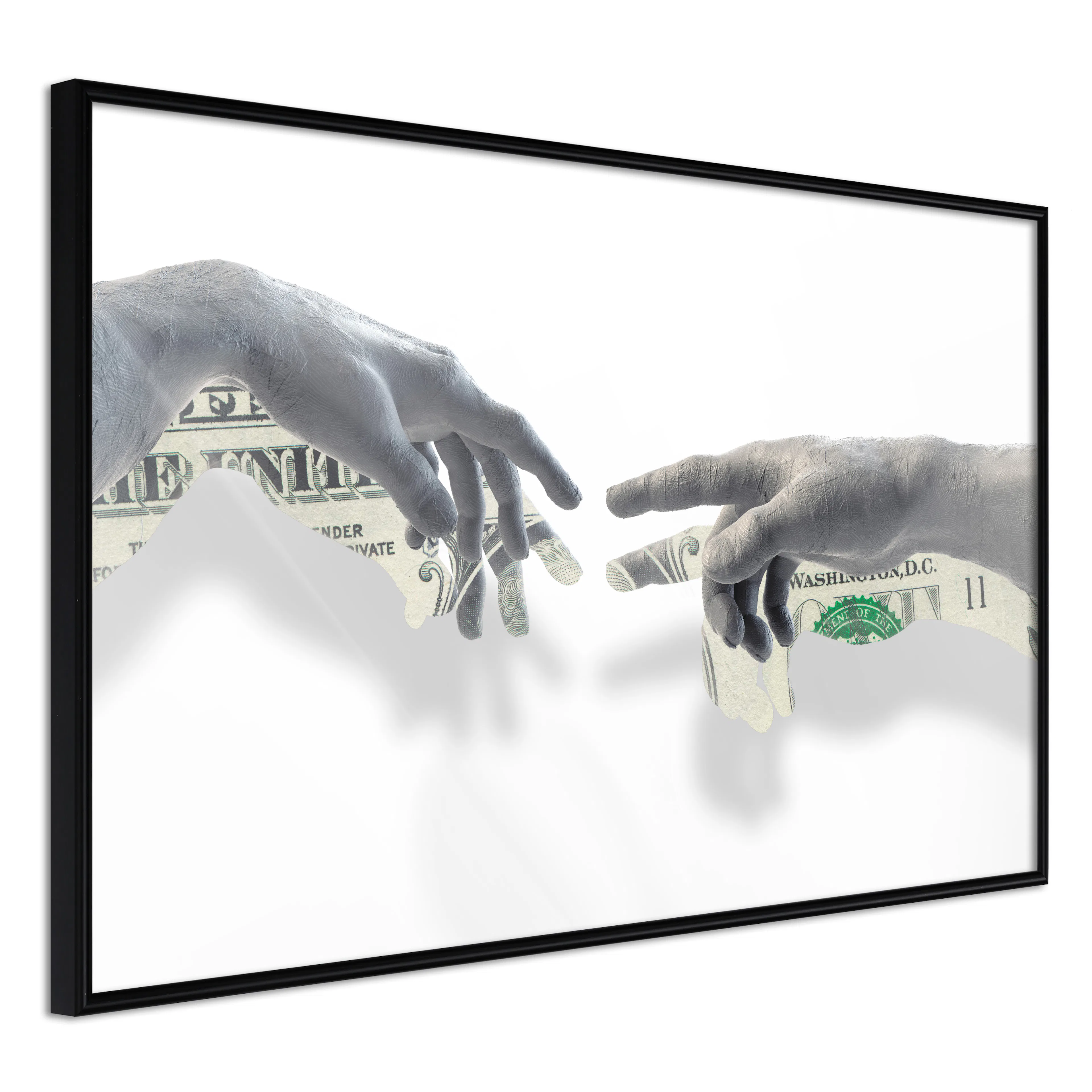 Affisch - Touch [Poster] 60x40 Svart ram, 60x40 cm
