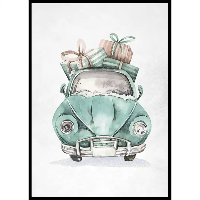 Poster Gallerix Christmas Beetle Car