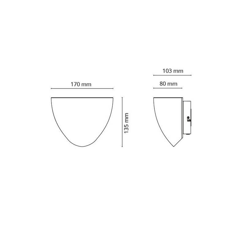 Vägglampa SG ARMATUREN Armatur Duo Matt-Vit LED 3000K