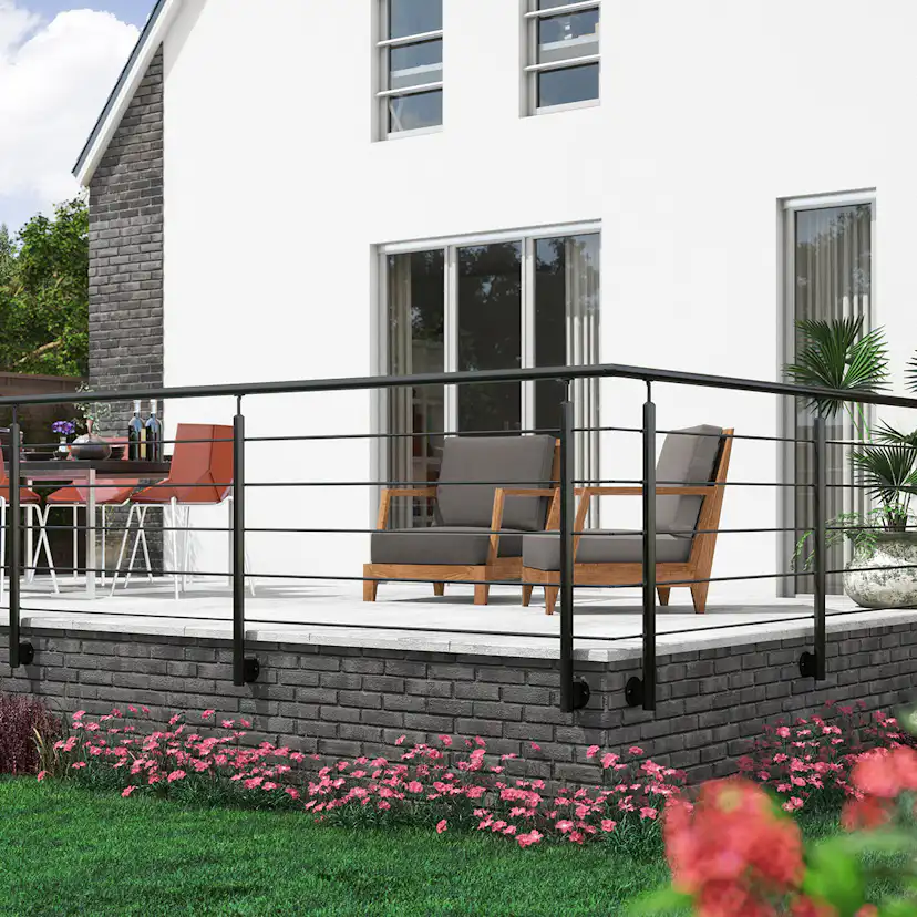 Räcke Dolle Clean Black Väggmonterat