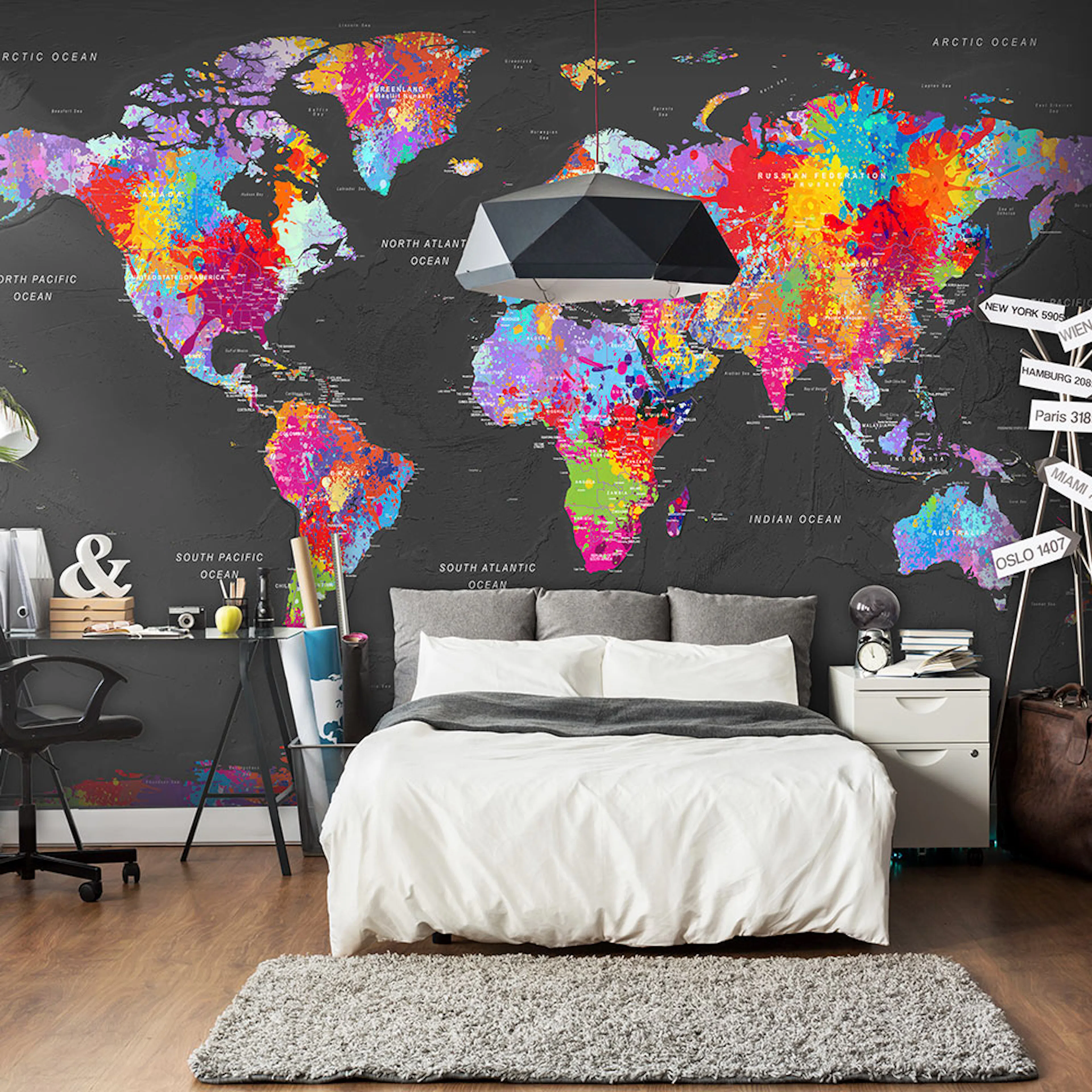 Fototapet Arkiio World Map Synesthesia