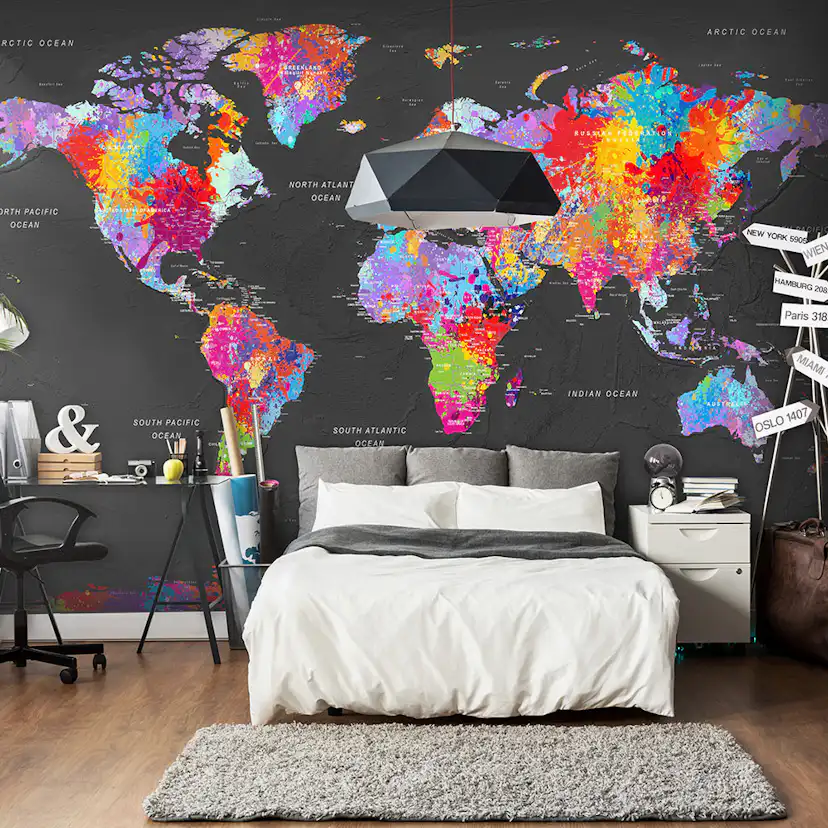 Fototapet Arkiio World Map Synesthesia