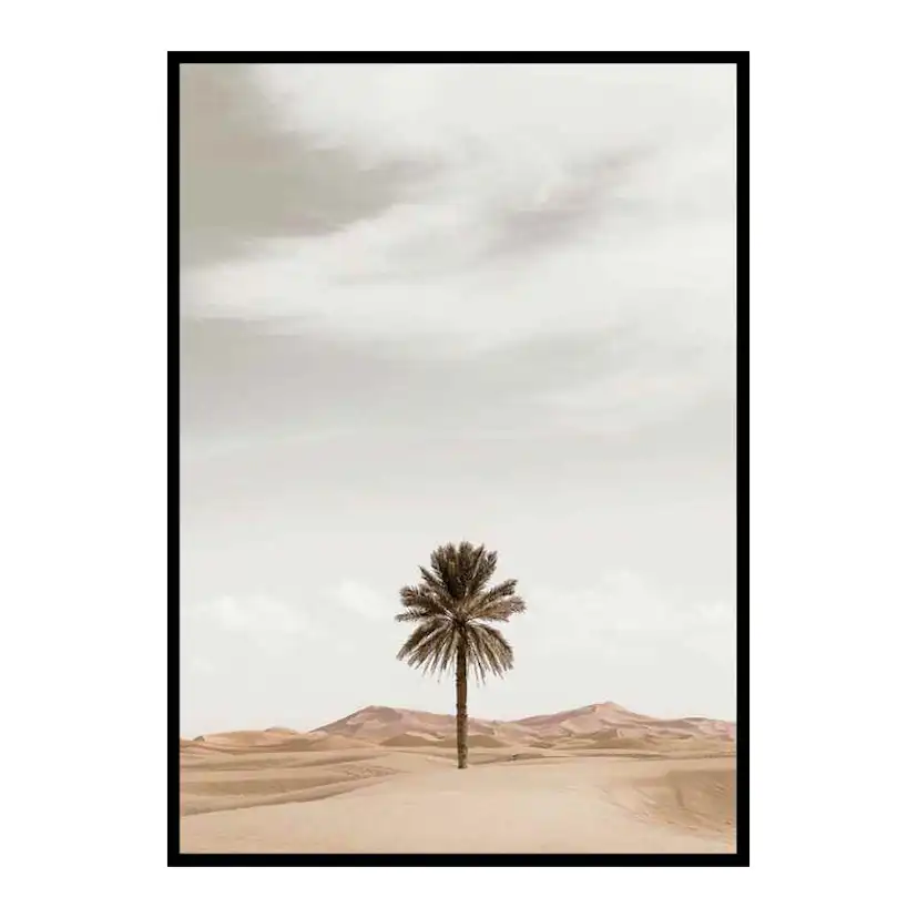 Poster Gallerix Palm Tree In Desert
