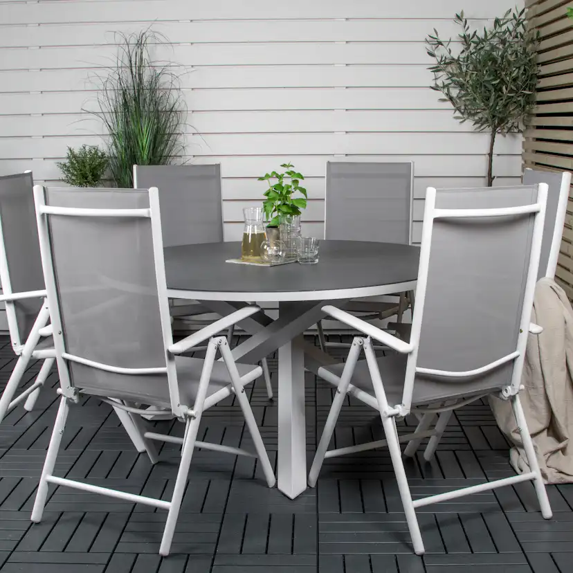 Matgrupp Venture Home Copacabana med 6 Bront Positionsstolar