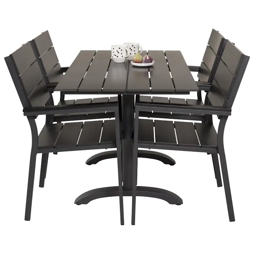Cafégrupp Venture Home Dolly med 4 Lova Stolar