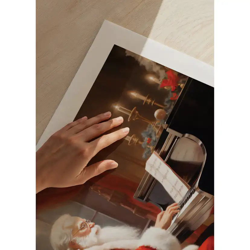 Poster Gallerix Santa On The Piano