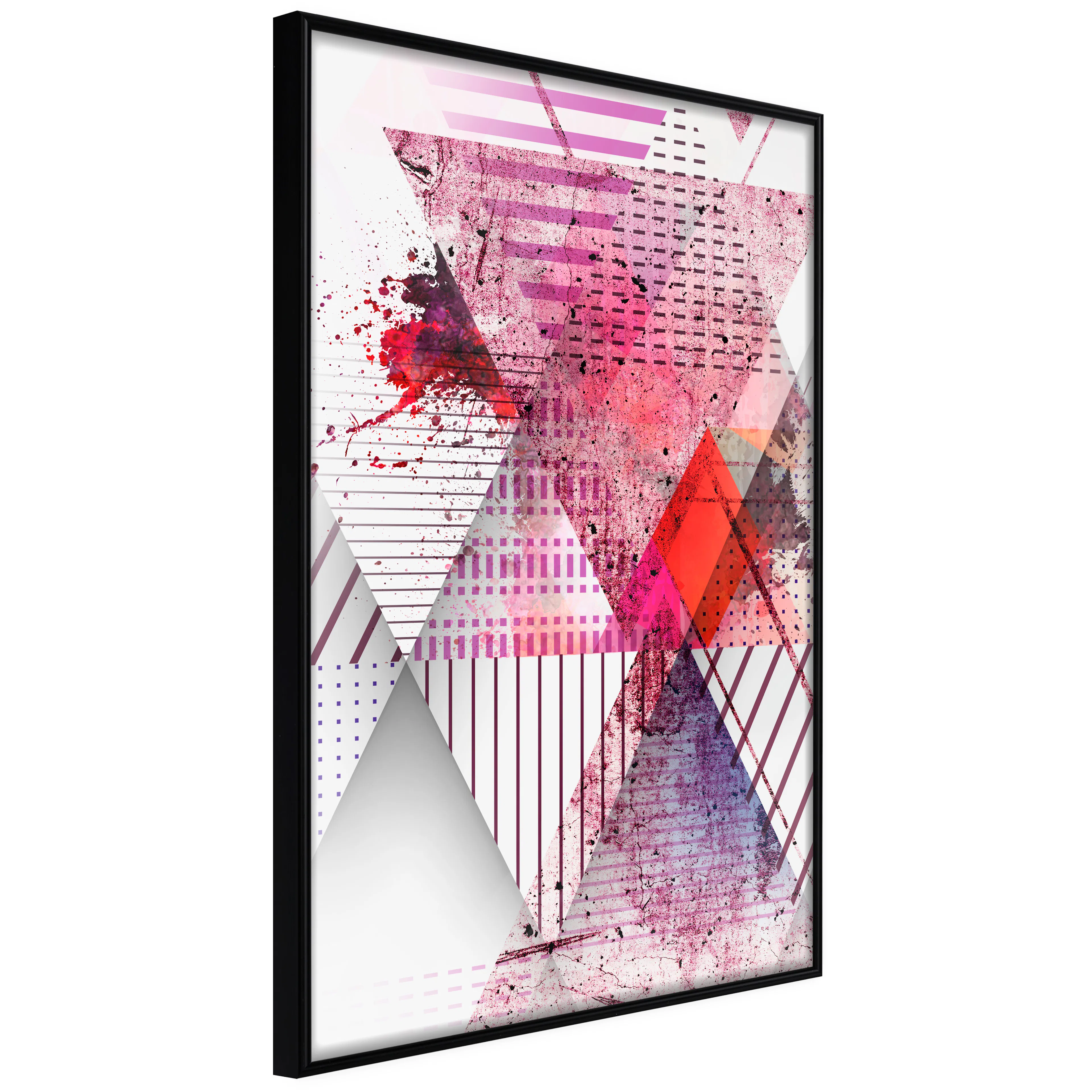 Affisch - Abstract Triangle [Poster] 40x60 Svart ram, 40x60 cm