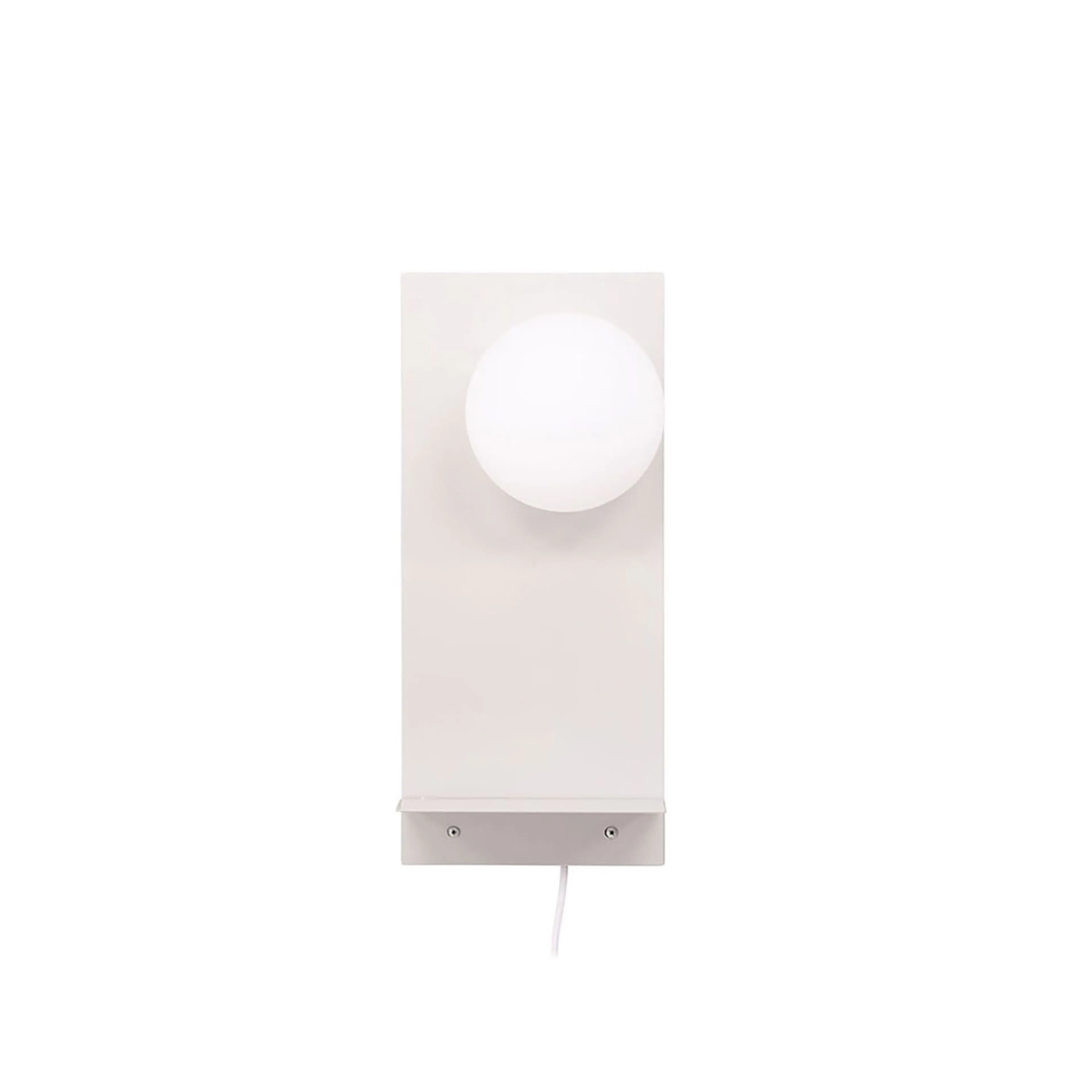 Troyes Wall Lamp - Light grey / White glass Ljusgrå/Vit