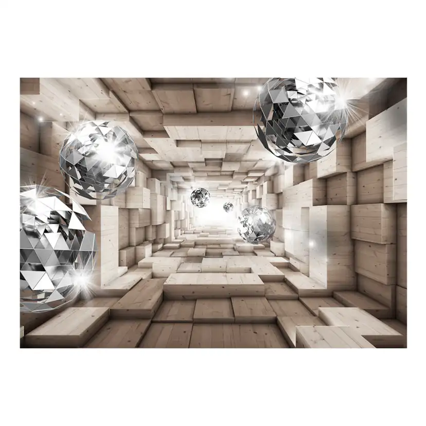 Fototapet Arkiio In A Wooden Tunnel