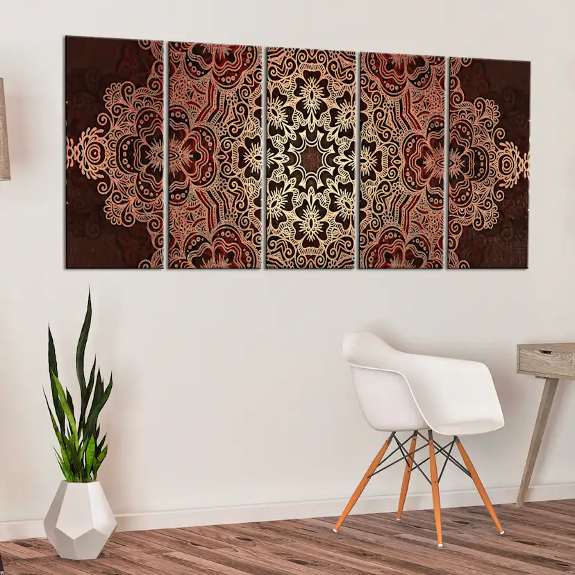 Tavla - Mandala Flower Bouquet 200x80 200x80 cm