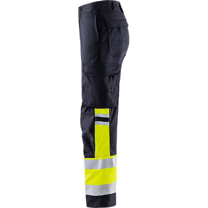 Flamestat byxa stretch 2162 ATHF, kl 1 Storlek: C44, Gul/Marinblå
