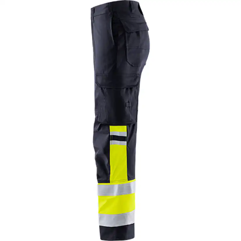 Flamestat byxa stretch 2162 ATHF, kl 1 Storlek: C44, Gul/Marinblå