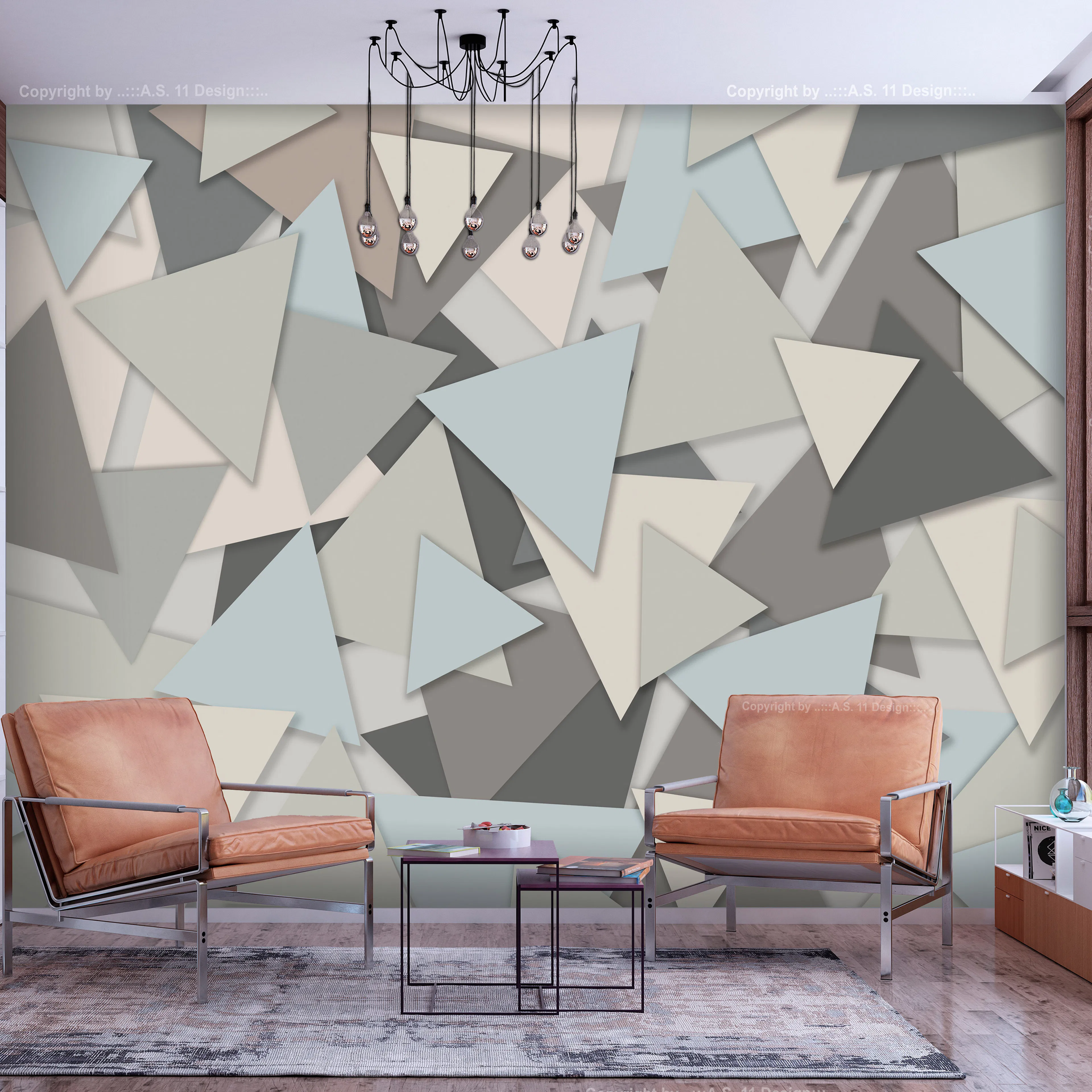 Fototapet Arkiio Självhäftande Geometric Puzzle