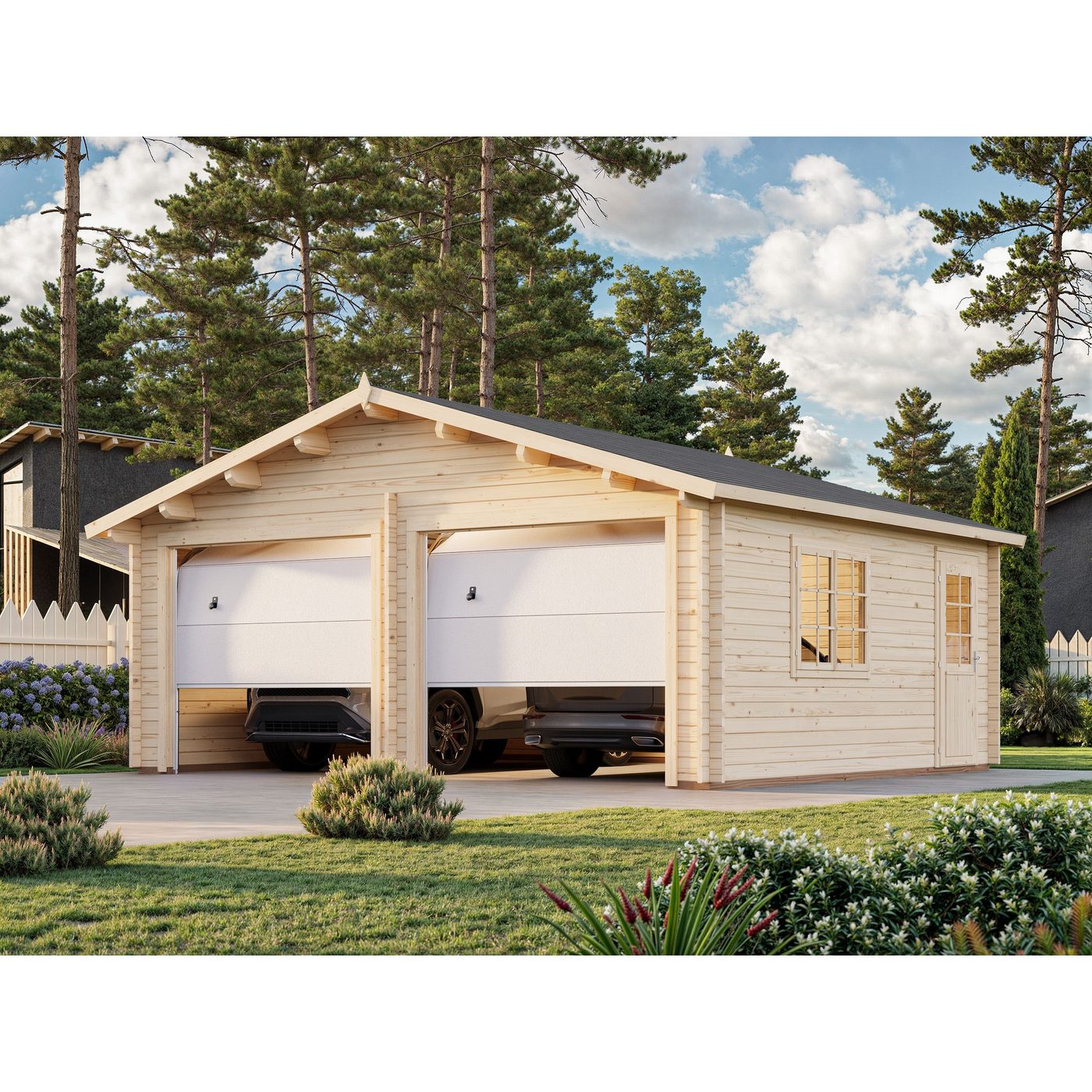 Garage Palmako Roger 28,4 m2 med Takskjutport