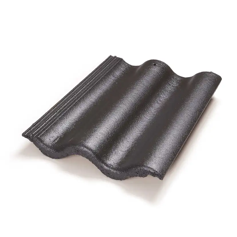 Betongpanna Mjöbäck blank 2-kupig, MP407 Antracit Antracit