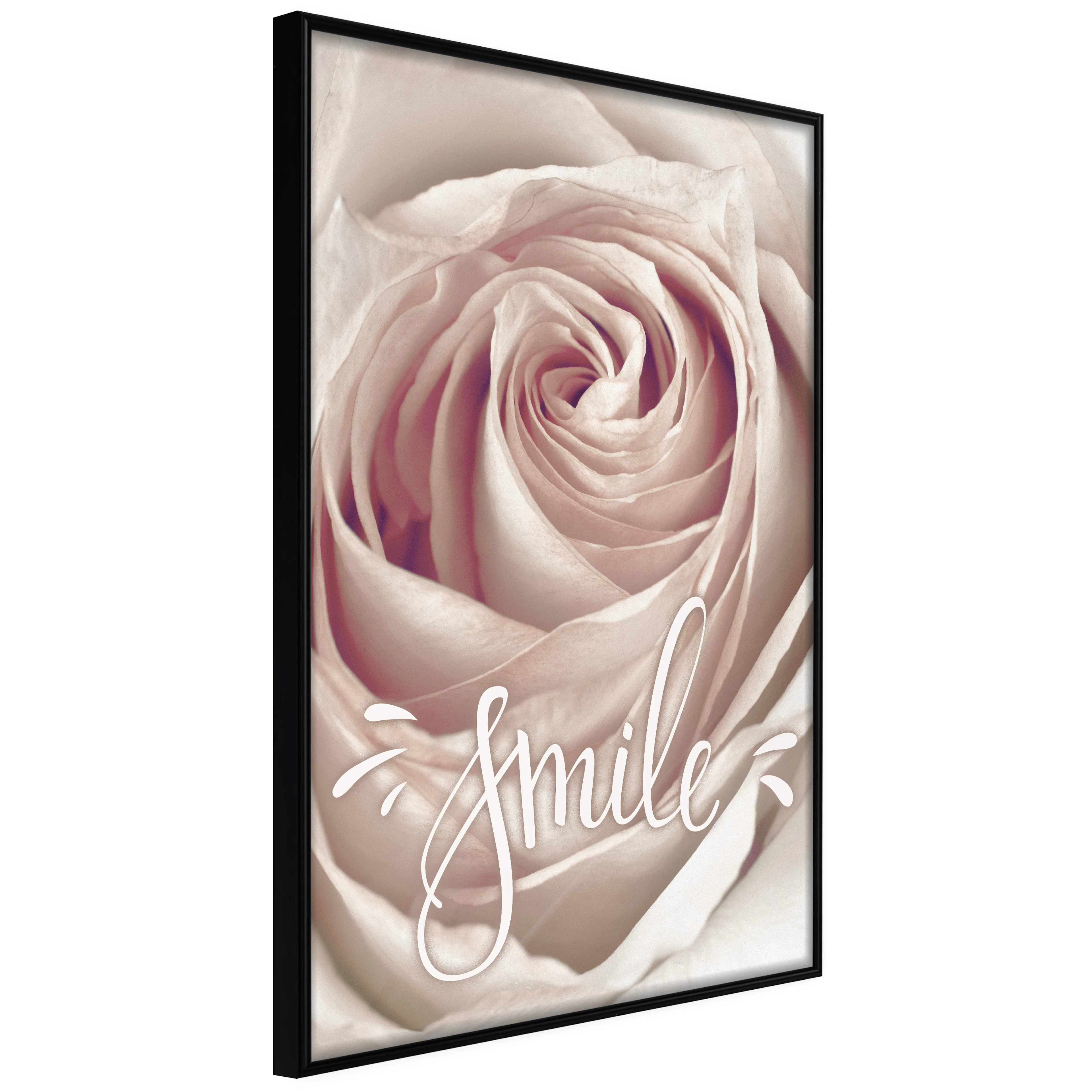 Affisch - Let's Smile! [Poster] 40x60 Svart ram, 40x60 cm