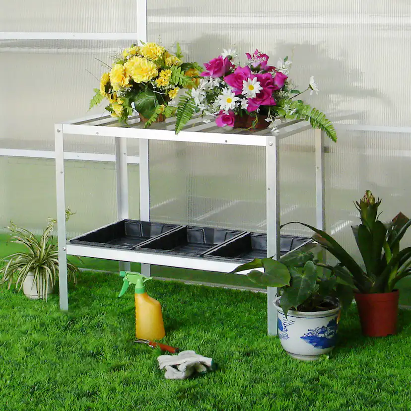 Odlingsbänk GOP 2 st Hyllplan med 3 st Odlingstråg