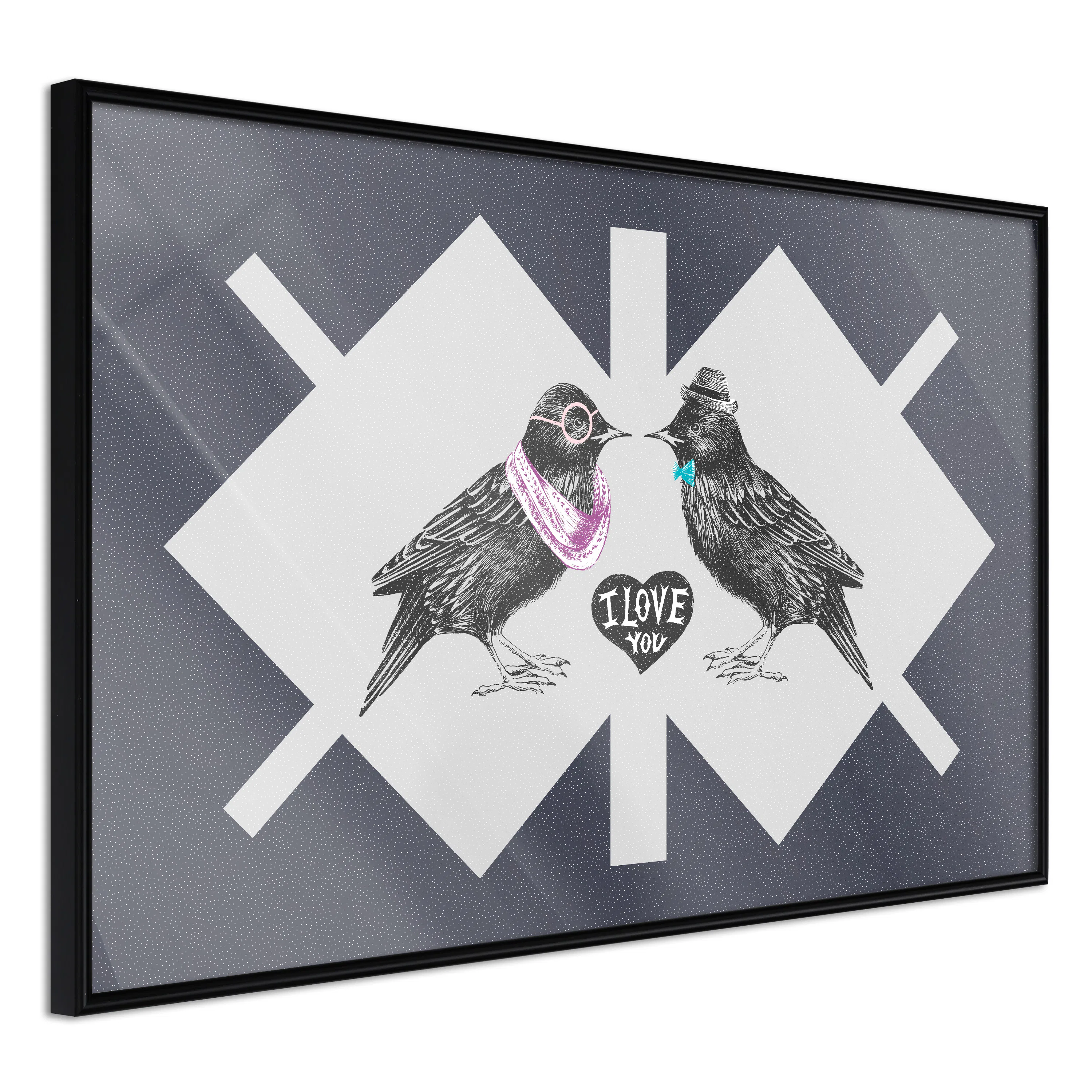 Poster Artgeist Affisch Couple of Starlings