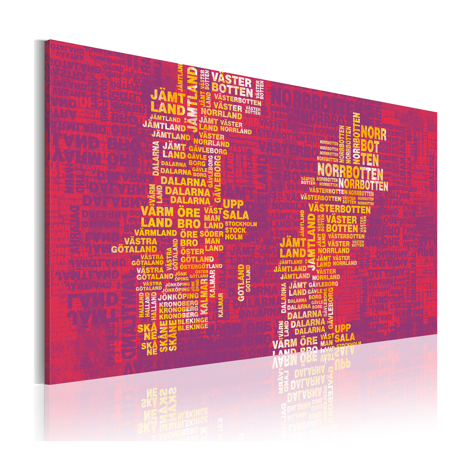 Tavla Arkiio Text Karta Över Sverige