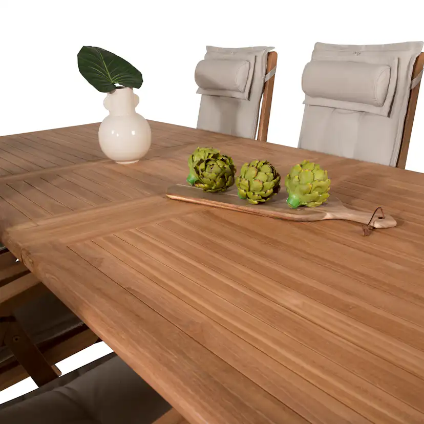 Matgrupp Venture Home Kiara 195/295 med 6 Positionsfåtöljer