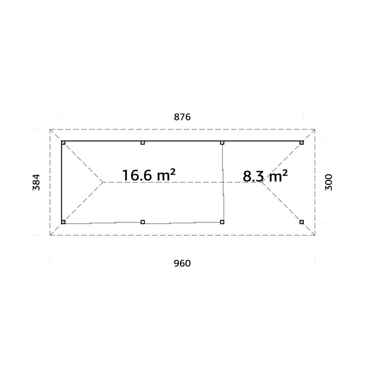 Uterum Palmako Bianca 24,9 m2 Set 217 Slide