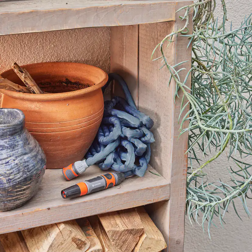 Textilslang Liano™ Xtreme 20 m Set med strålmunstycke