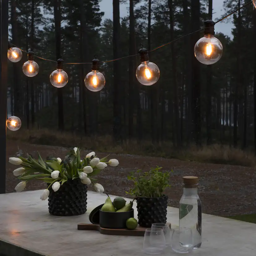 Startset Gnosjö Konstsmide E27 10 amber LED