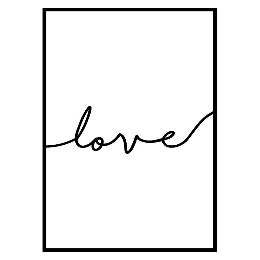 Poster Gallerix Love Line Art No2