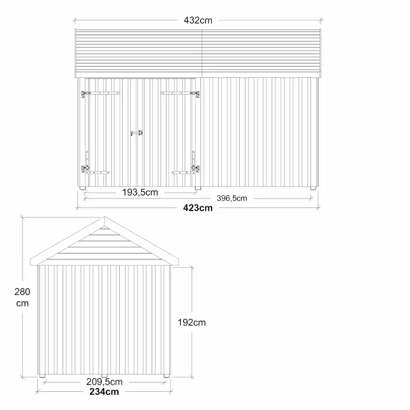 Trädgårdshus PLUS Multi 10 m2 169581