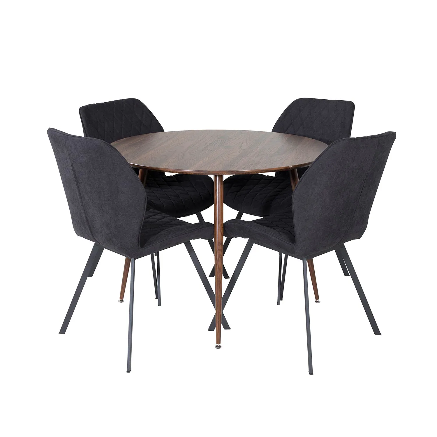 Matgrupp Venture Home Plake med 4 Geneva Stolar Runt