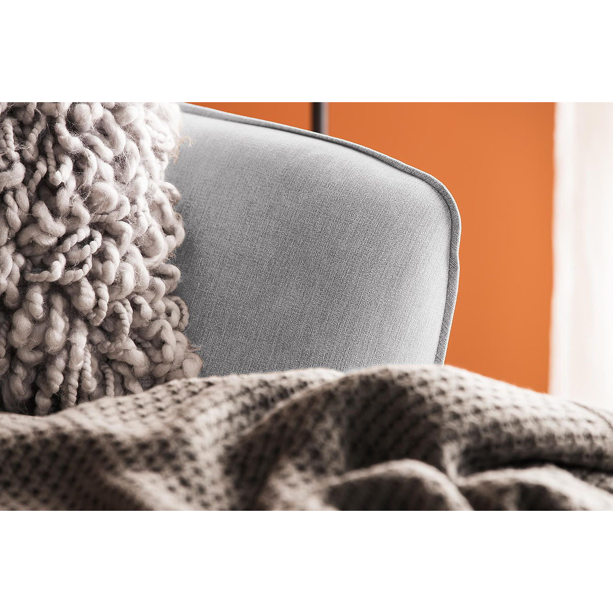 Trend Lyx U-soffa med Divan Höger Ljusgrå
