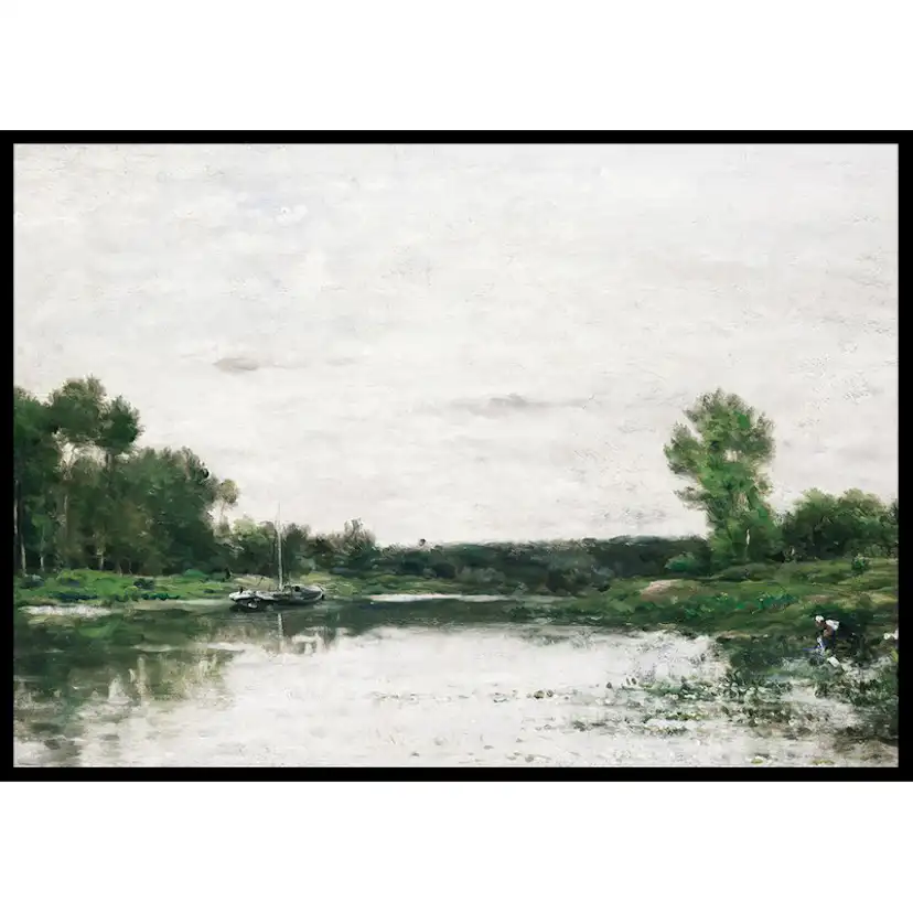 Poster Gallerix View On The Oise By Charles-François Daubigny