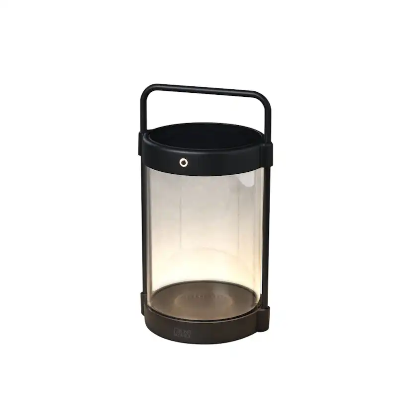 Lanterna Gnosjö Konstsmide Crotone USB/Sol Svart