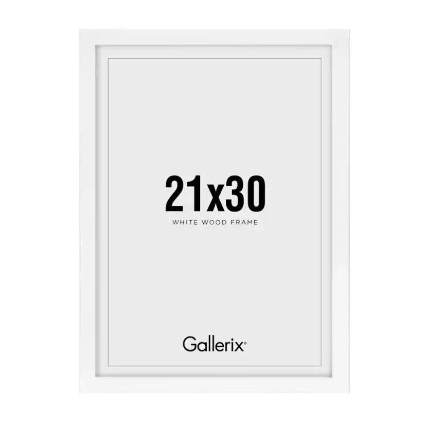 Tavelram Gallerix Vit