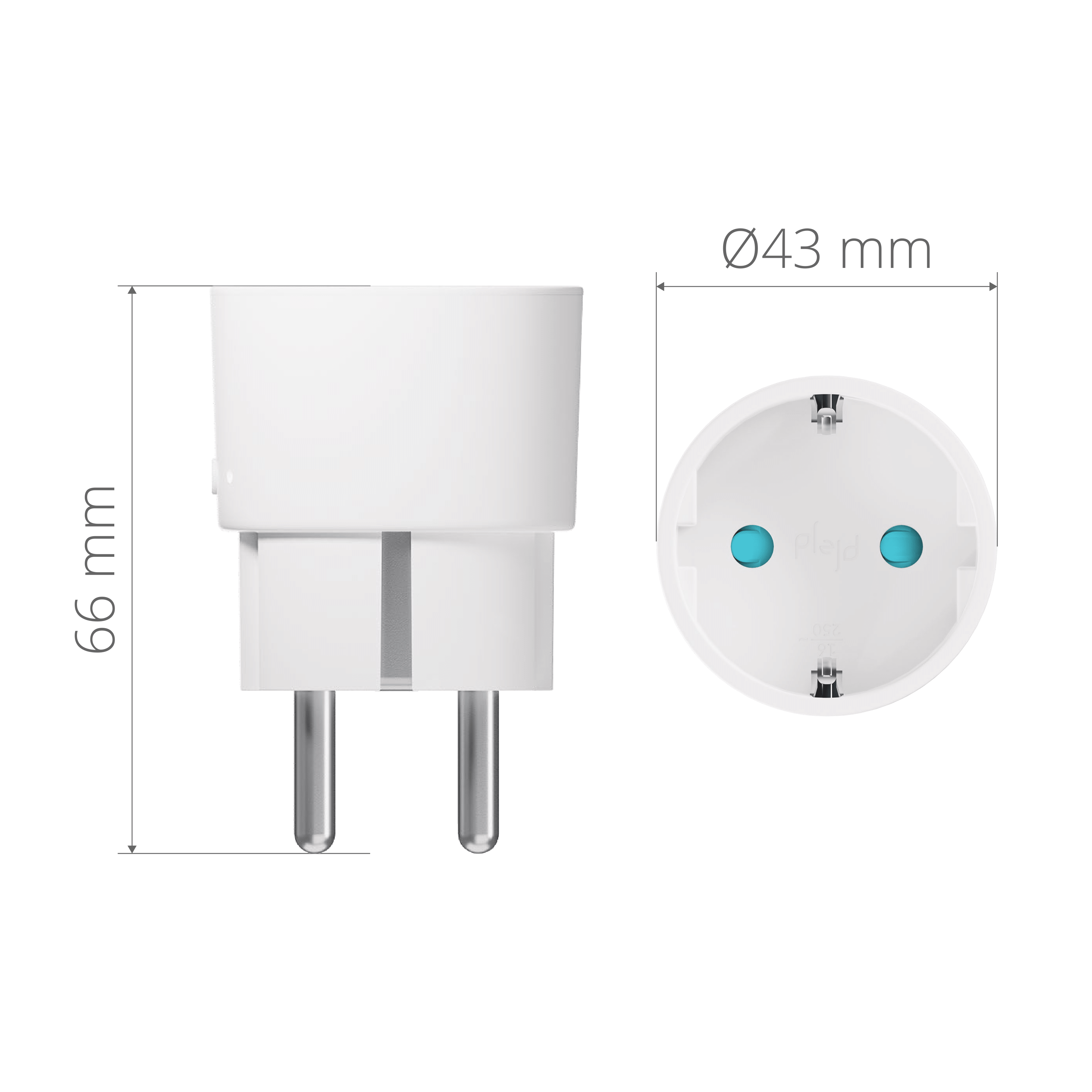 Smart plug On/Off, 16A, Mesh, BT Vit