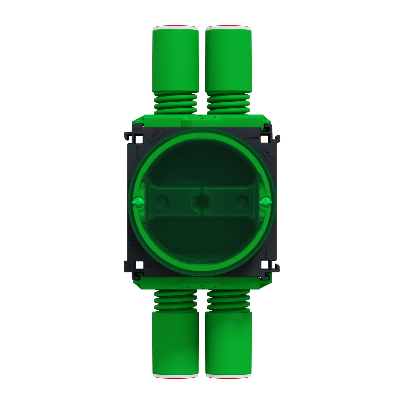 Apparatdosa Schneider Electric Multifix med lock för enkel-/dubbelgips 12-27mm