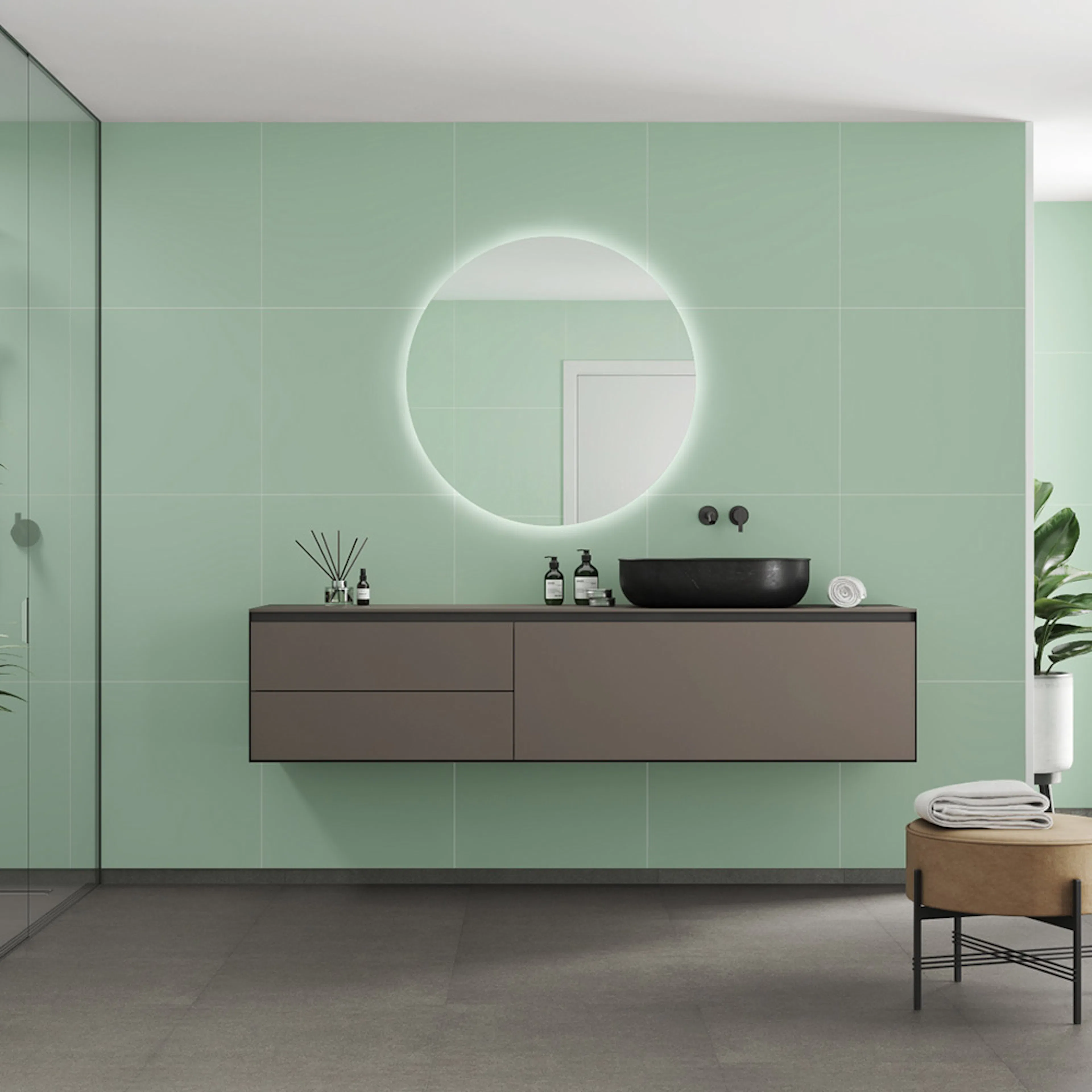 Våtrumsskiva Fibo 3085-M6060 EM Light Green 10x620x2400 mm