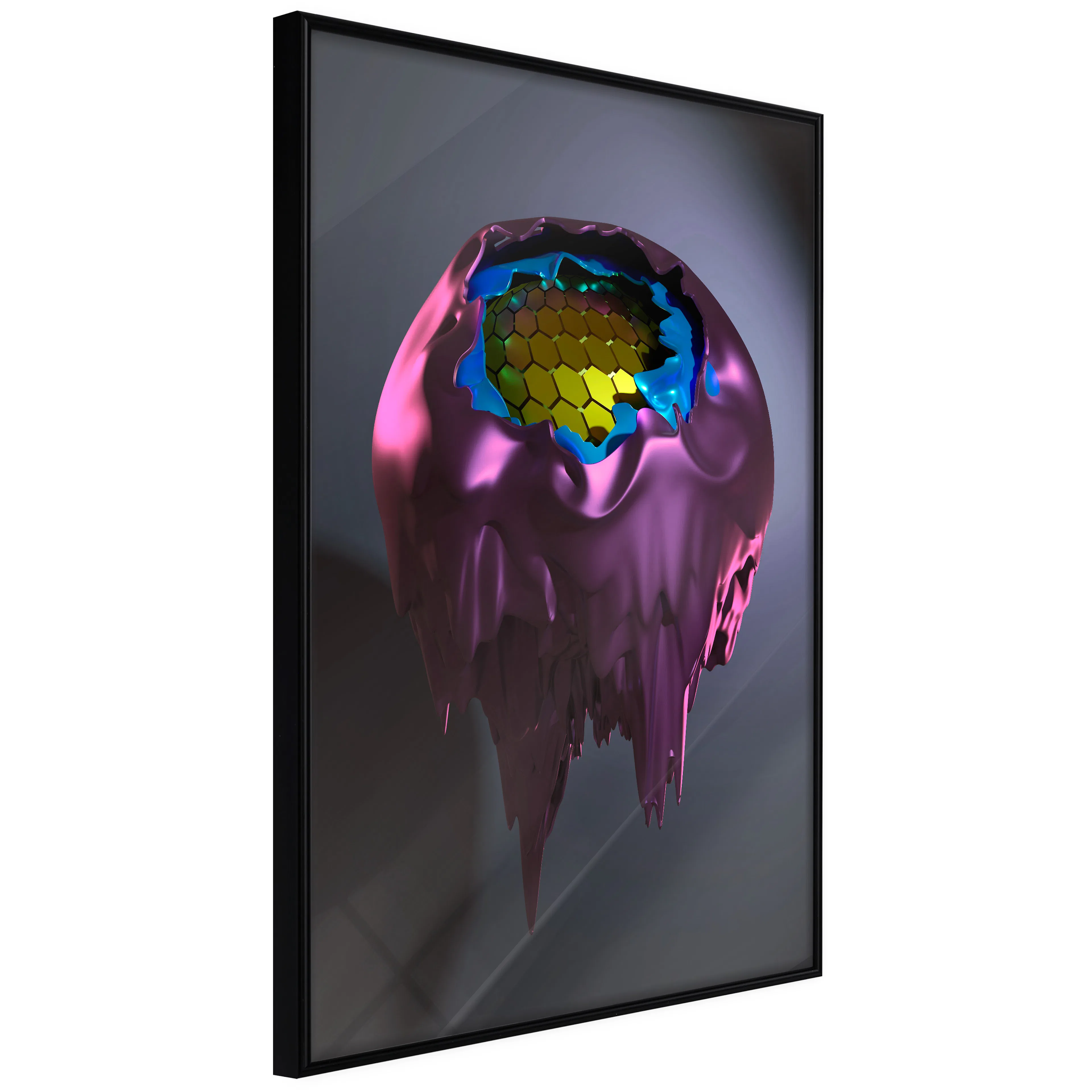 Affisch - Abstract Layers [Poster] 40x60 Svart ram, 40x60 cm