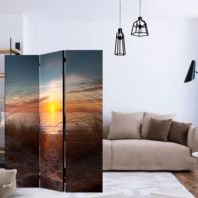 Rumsavdelare Skärmvägg Arkiio Sunset Over The Atlantic Ocean 135x172 cm