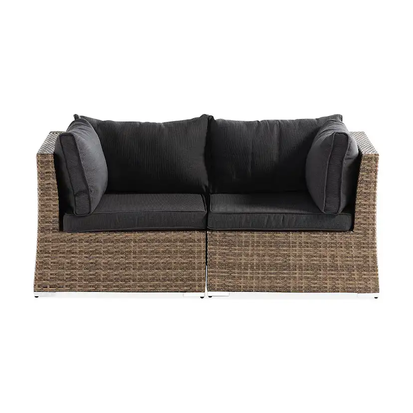 Wisconsin Loungesoffa med Armstöd 2-sits Brun