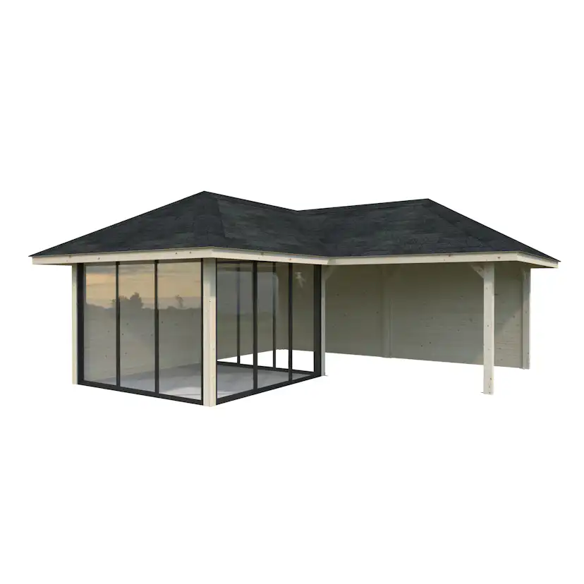 Bianca 24,9 m2 Set 212 Slide WTDIP Impregnerad transparent