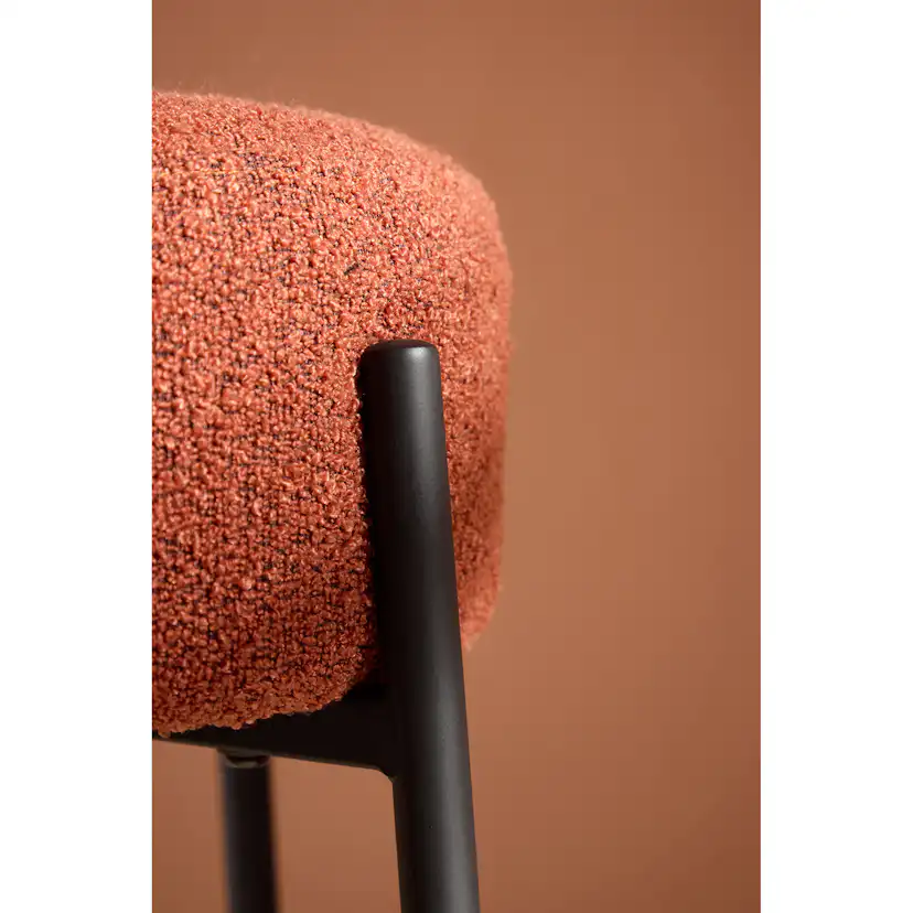 Tucson Bar Chair - Black Legs / Roasty Boucle Barstol Venture Home Tucson