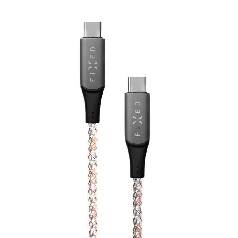 Kabel Fixed RGB LED 60W USB-C/C Fibre Cable 1.2m Multicolor