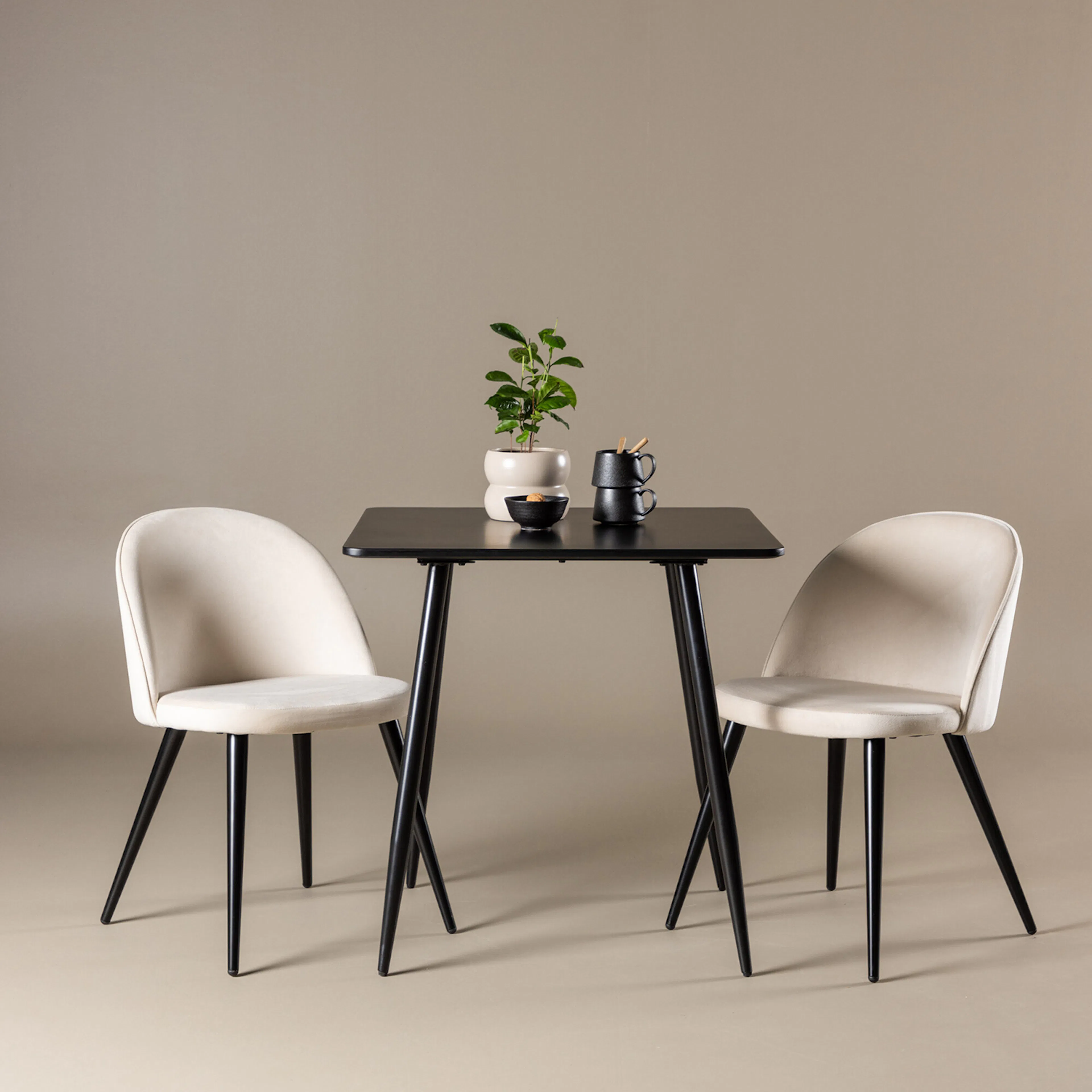 Svart/Beige