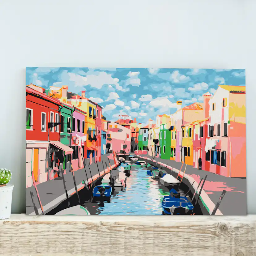 Gör-det-själv Målningar Arkiio Houses in Burano