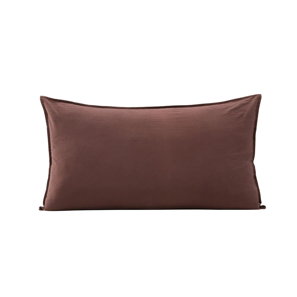 Ronja Cushion Cover Washed Cotton - Brown / Brun